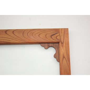 総欅 装飾クリアガラス戸 4枚1組　GD1235Y 