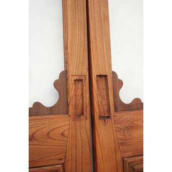 総欅 装飾クリアガラス戸 4枚1組　GD1235Y 