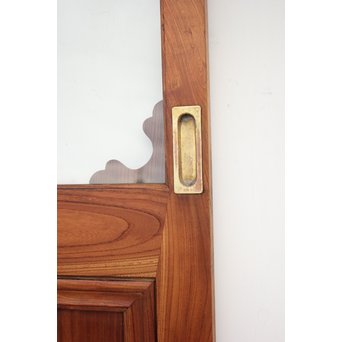 総欅 装飾クリアガラス戸 4枚1組　GD1235Y 