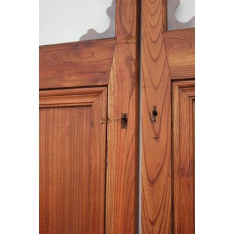 総欅 装飾クリアガラス戸 4枚1組　GD1235Y 