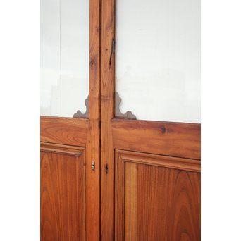 総欅 装飾クリアガラス戸 4枚1組　GD1235Y 