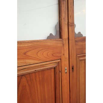 総欅 装飾クリアガラス戸 4枚1組　GD1235Y 