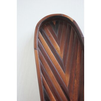 竹象嵌 煎茶盆　U092 