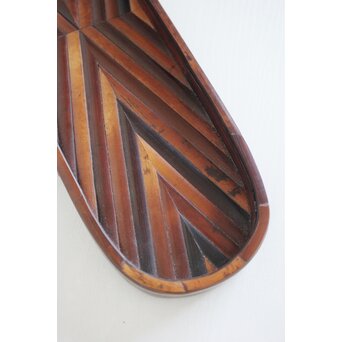 竹象嵌 煎茶盆　U092 