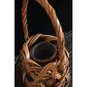 白竹 竹籠　U093 