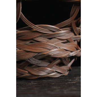 武関翠月 束編竹花籠　U095 