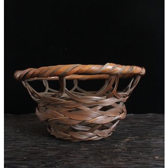 武関翠月 束編竹花籠　U095 
