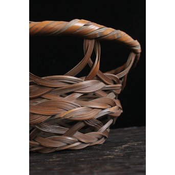 武関翠月 束編竹花籠　U095 