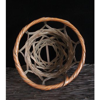 武関翠月 束編竹花籠　U095 