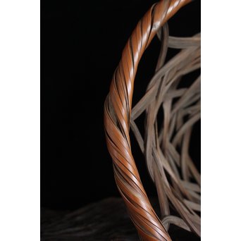 武関翠月 束編竹花籠　U095 