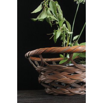 武関翠月 束編竹花籠　U095 