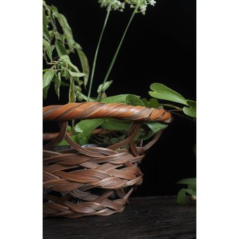 武関翠月 束編竹花籠　U095 