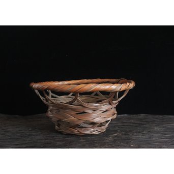 武関翠月 束編竹花籠　U095 