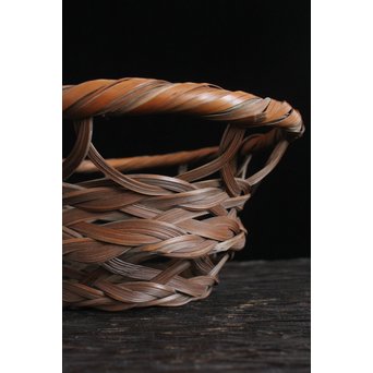 武関翠月 束編竹花籠　U095 