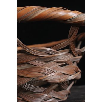 武関翠月 束編竹花籠　U095 