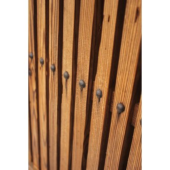 素朴な細身格子蔵戸　W970 