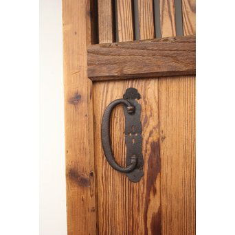 素朴な細身格子蔵戸　W970 