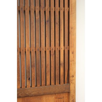 素朴な細身格子蔵戸　W970 