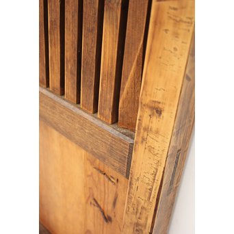 素朴な細身格子蔵戸　W970 