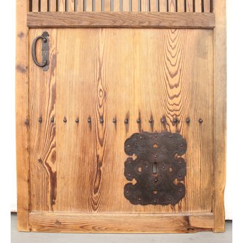 素朴な細身格子蔵戸　W970 