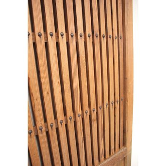 素朴な細身格子蔵戸　W970 