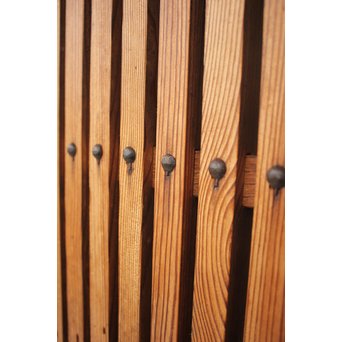 素朴な細身格子蔵戸　W970 