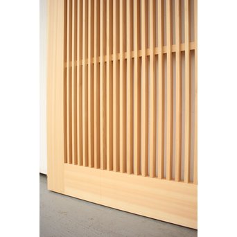 デッドストック 白木格子建具　L996 