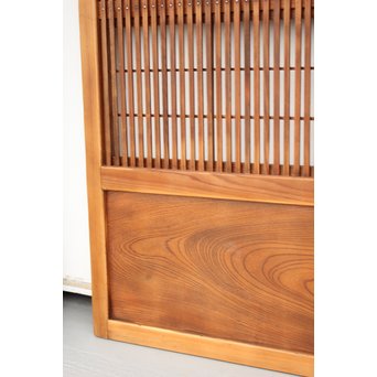 障子枠付 腰欅の細身格子戸 4枚1組　L997 