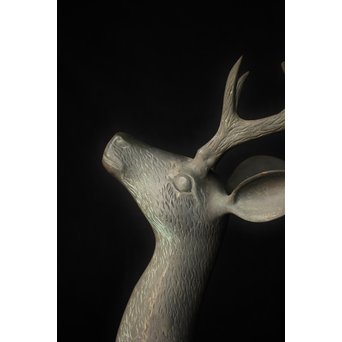 銅製 女鹿 牡鹿置物　M145 