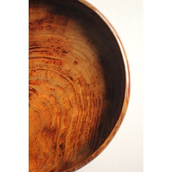 ヤニ松 老松 肥松 丸型煎茶盆　X130 