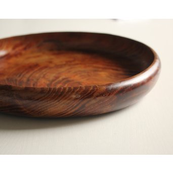 ヤニ松 老松 肥松 丸型煎茶盆　X130 