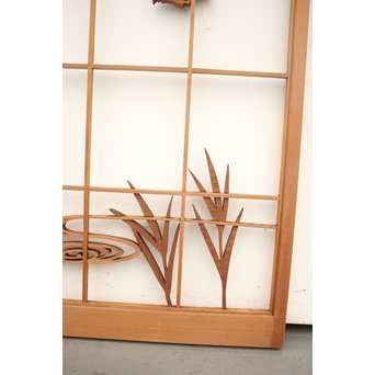 水辺の鷺 書院 2枚1組　R2477 