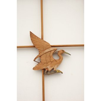 水辺の鷺 書院 2枚1組　R2477 