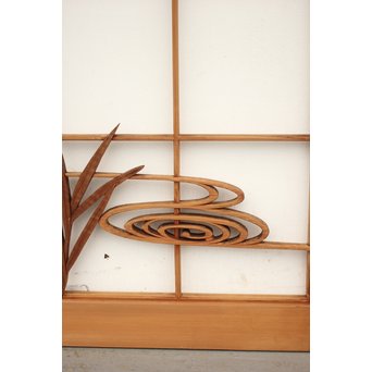 水辺の鷺 書院 2枚1組　R2477 