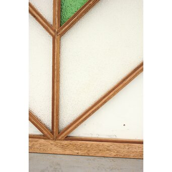 アールデコ緑色ガラス窓　GD1238 