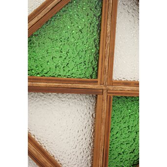 アールデコ緑色ガラス窓　GD1238 