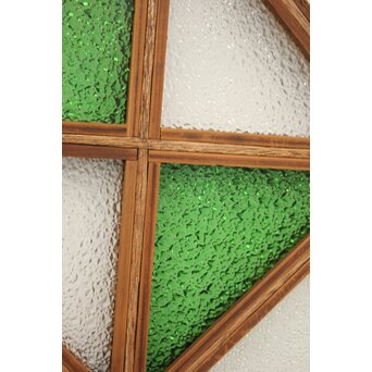 アールデコ緑色ガラス窓　GD1238 