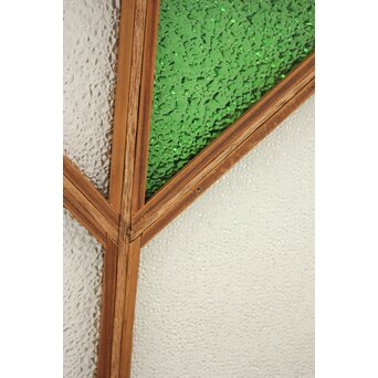 アールデコ緑色ガラス窓　GD1238 