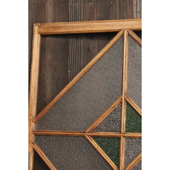 アールデコ緑色ガラス窓　GD1238 