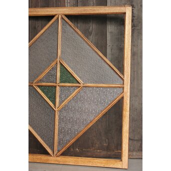 アールデコ緑色ガラス窓　GD1238 