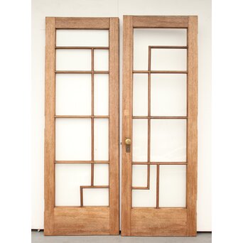 アールデコ 観音開ガラス戸 2枚1組　GD1239Y