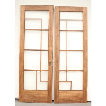 アールデコ 観音開ガラス戸 2枚1組　GD1239Y 