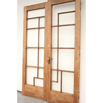 アールデコ 観音開ガラス戸 2枚1組　GD1239Y 