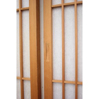 両面仕様 障子風アクリル建具　F222 引手の位置はまちまち　揃えるのは難しいです