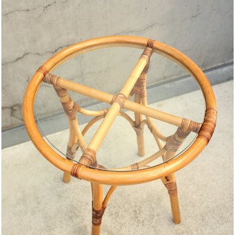 YMK 山川ラタン ティーテーブル　T425 