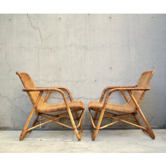 YMK 山川ラタン レストチェアー 2脚1組　T427 