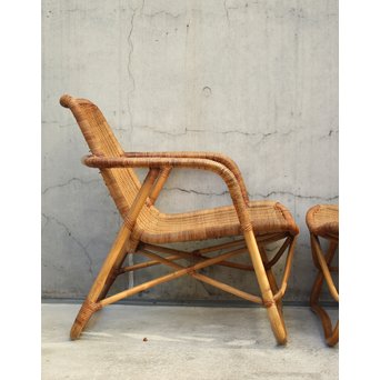 YMK 山川ラタン レストチェアー 2脚1組　T427 