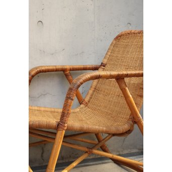 YMK 山川ラタン レストチェアー 2脚1組　T427 