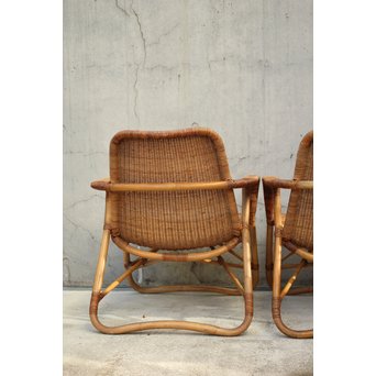 YMK 山川ラタン レストチェアー 2脚1組　T427 