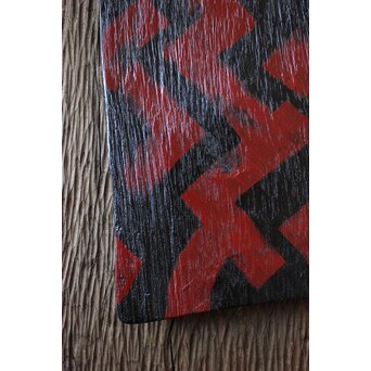 漆作家 へぎ板 煎茶盆　Q071 